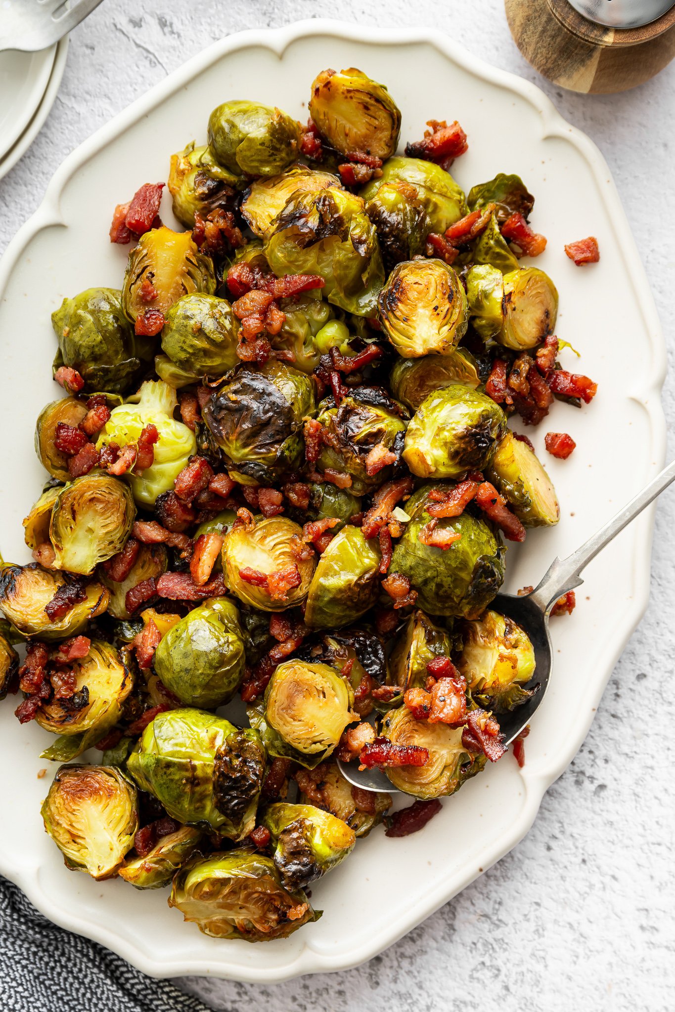 Roasted Honey Balsamic Brussels Sprouts & Bacon-image