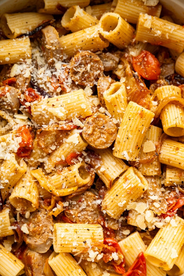 Sheet Pan Fennel & Sausage Pasta