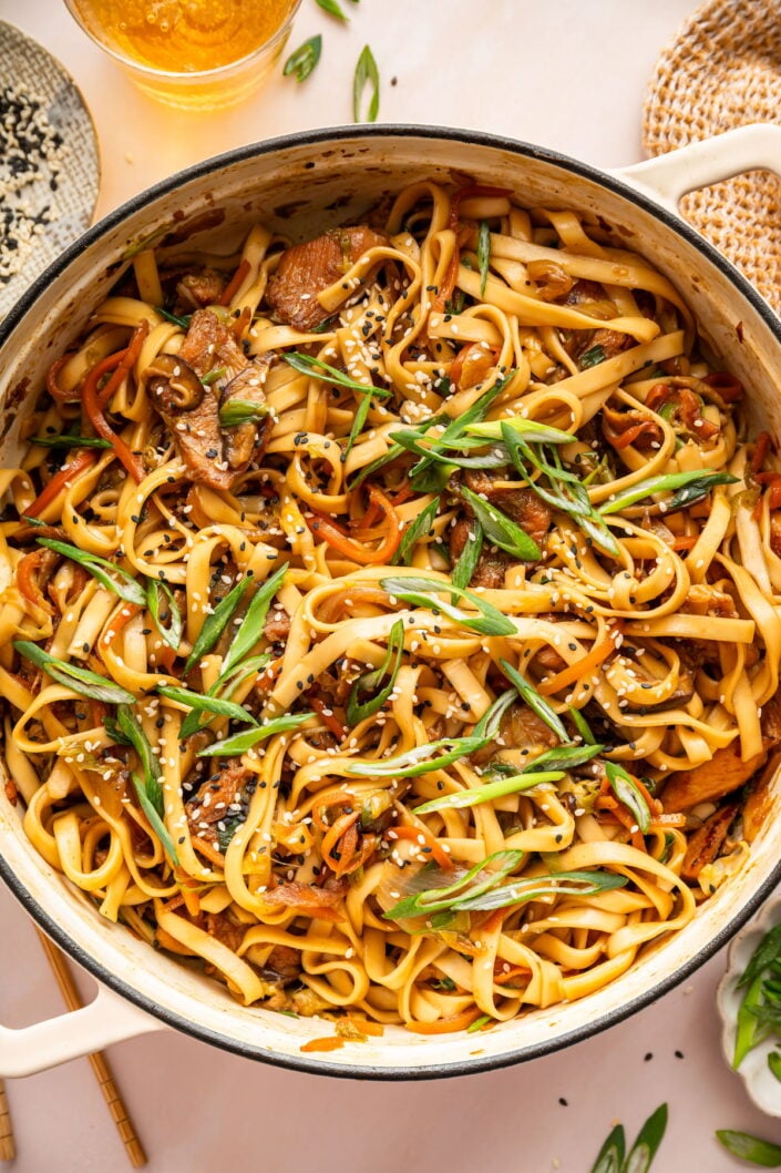 Chicken teriyaki noodles