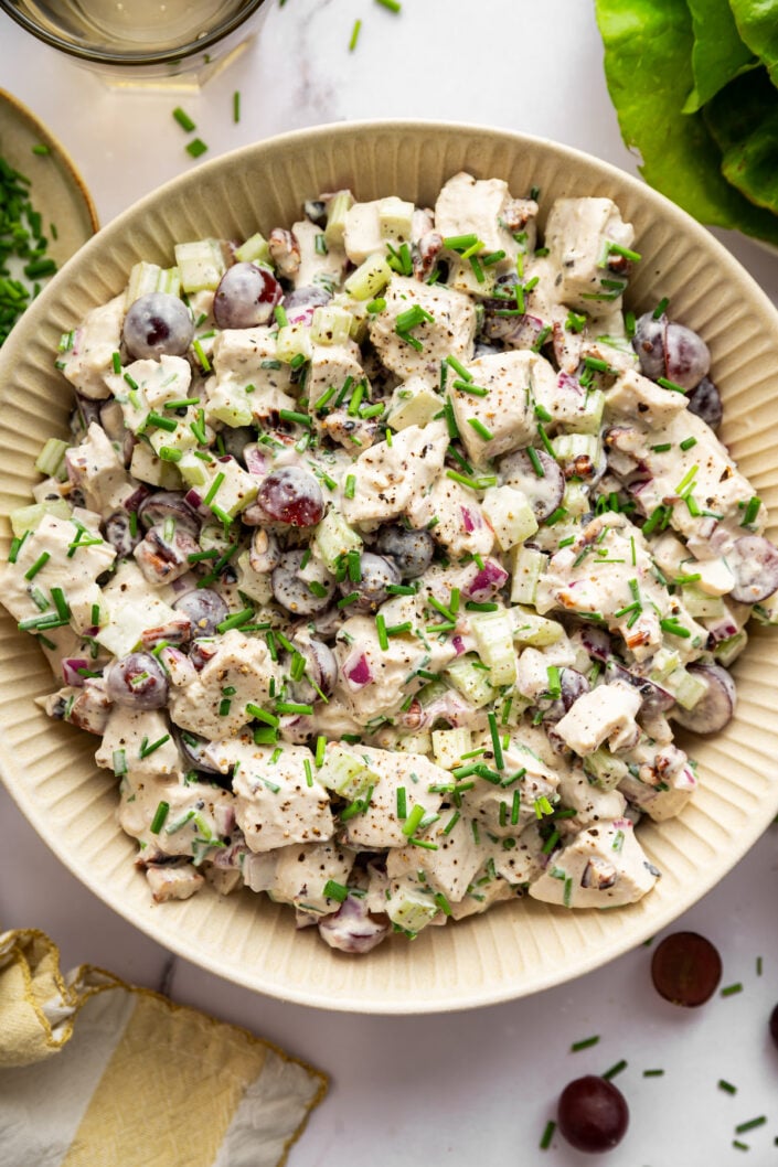 Chicken Salad with Grapes & Pecans