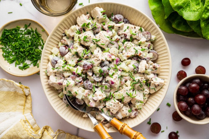 Chicken Salad with Grapes & Pecans