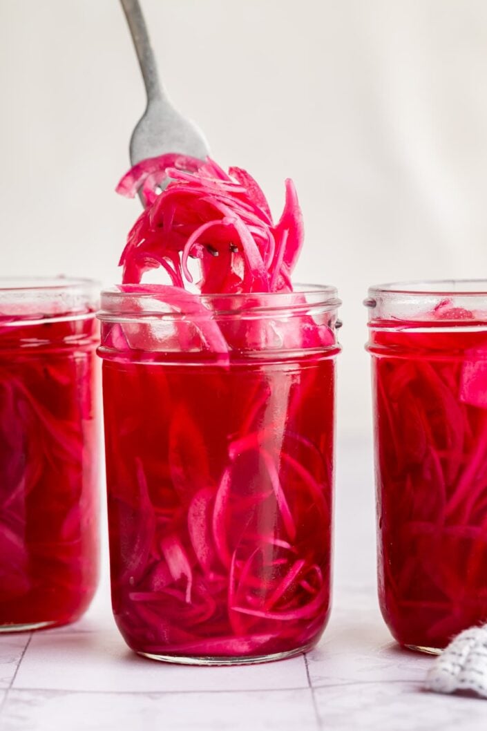 pickled red onions