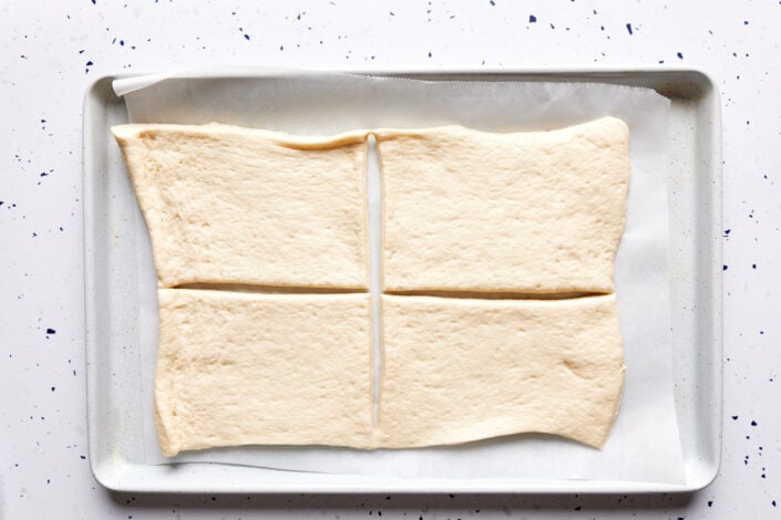Cutting the dough