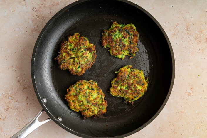 Frying the fritters